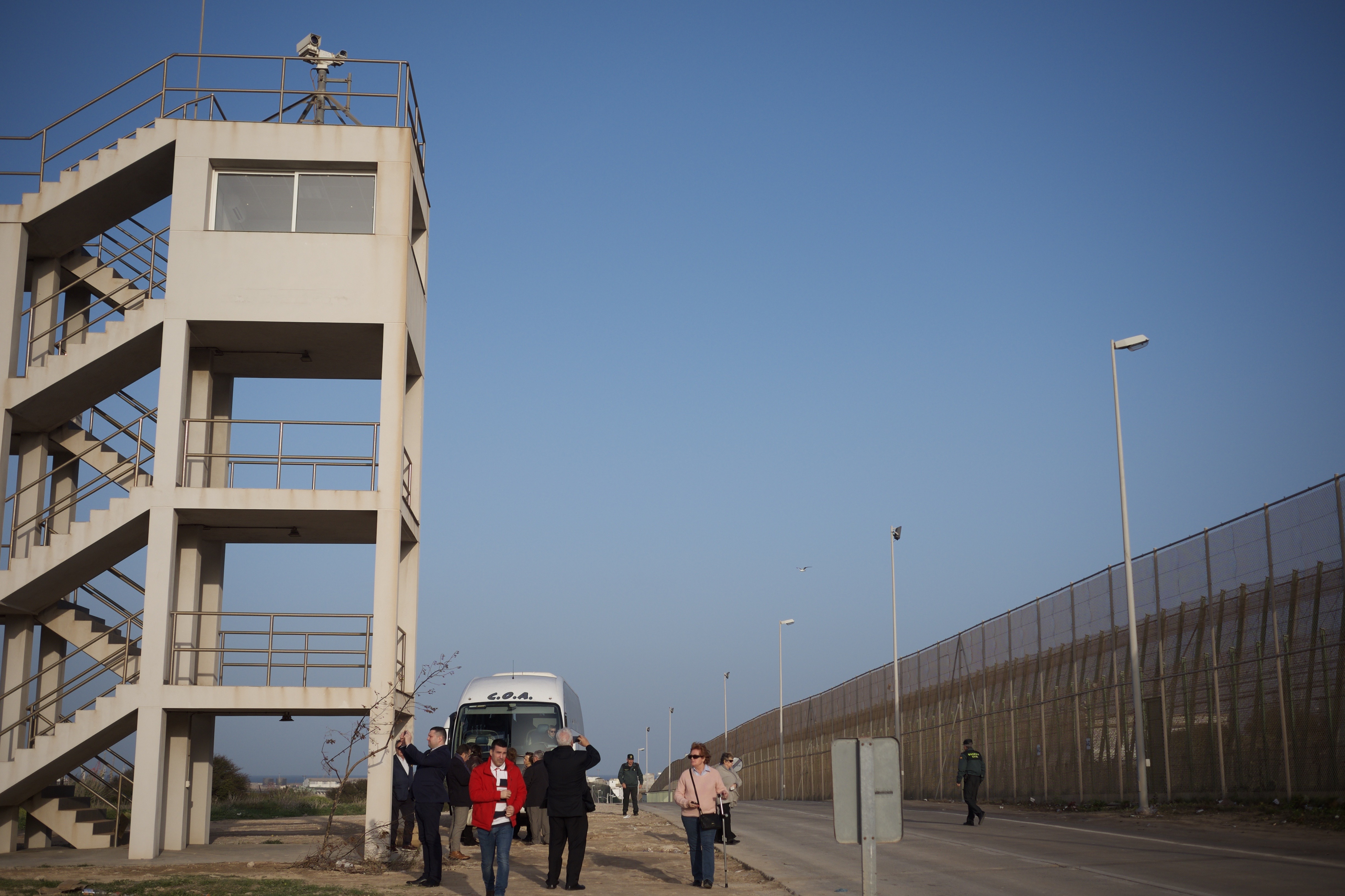 The walls on the Spanish Moroccan border Image