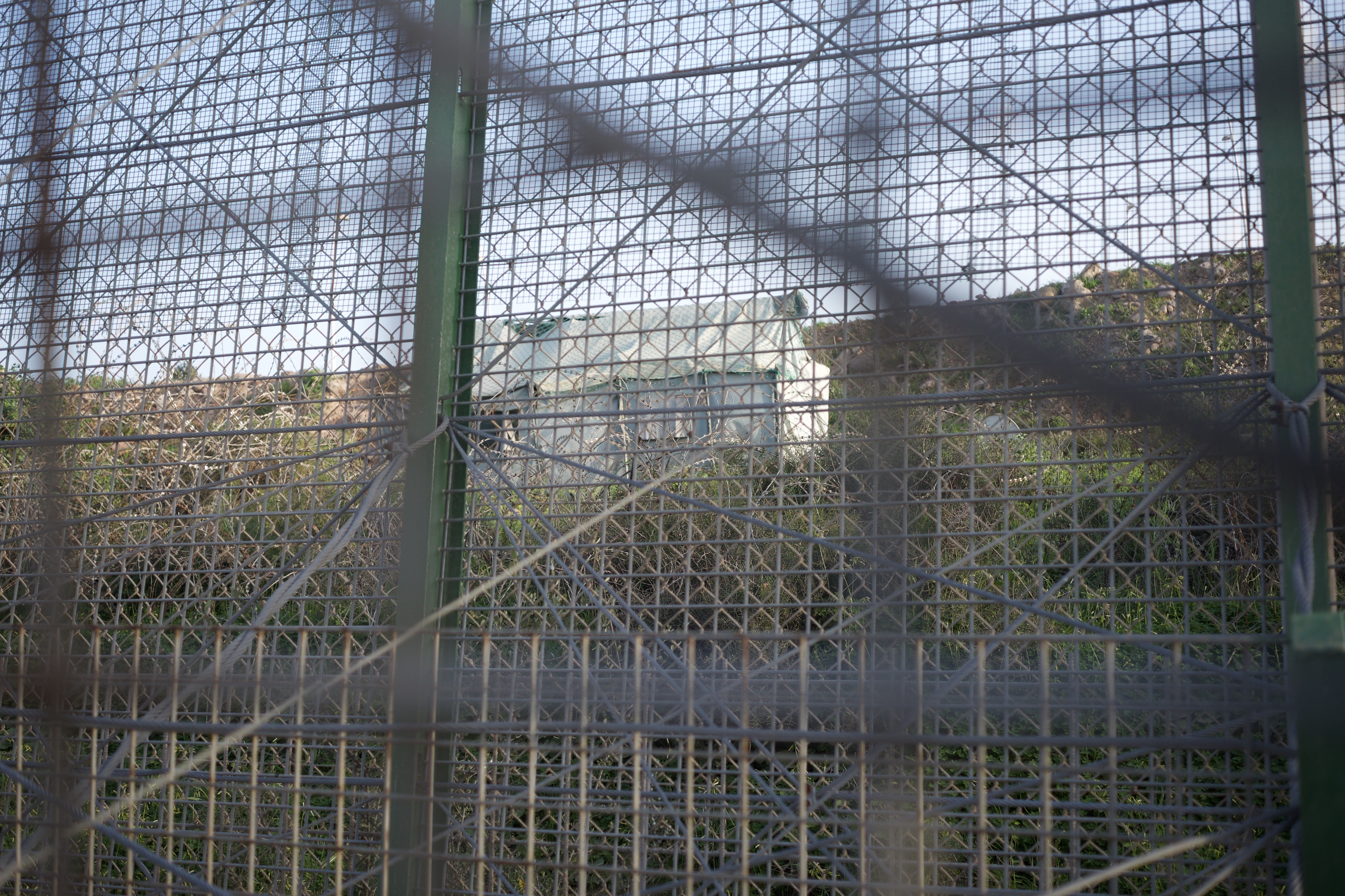 The walls on the Spanish Moroccan border Image